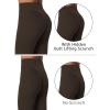 imageSunzel Sunlissia Hidden Butt Lifting Scrunch Workout Leggings for Women Crossover High Waist Yoga Pants with Tummy ControlSeal Brown