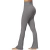 imageSunzel No Front Seam Mini Flare Leggings for Women Invisible Butt Scrunch Flared Yoga Pants with Tummy ControlCharcoal Gray
