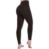imageSunzel Sustainable Butt Lifting Leggings for Women No Front Seam High Waist Tummy Control Booty Sculpting Workout Yoga PantsSeal Brown