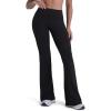 imageSunzel Womens Butt Lifting Flare Leggings High Waisted No Front Seam Tummy Control Workout Gym Yoga Pants Flared BottomsBlack