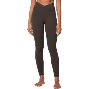 imageSunzel Sunlissia Hidden Butt Lifting Scrunch Workout Leggings for Women Crossover High Waist Yoga Pants with Tummy ControlSeal Brown