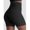 imageSunzel Hidden Butt Lifting Scrunch Biker Shorts for Women High Waist Crossover Yoga Gym Workout Shorts with Tummy ControlBlack