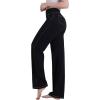 imageSunzel Wide Leg Pants for Women with Pockets High Waisted Straight Leg Jean Style Tummy Control Work Dress Casual Yoga PantsBlack
