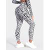 imageSunzel Butt Lifting Scrunch Leggings for Women with Pockets No Front Seam Crossover Workout Booty Yoga Pants Tummy ControlLeopard White