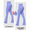 imageSunzel No Front Seam Mini Flare Leggings for Women Invisible Butt Scrunch Flared Yoga Pants with Tummy ControlPeriwinkle