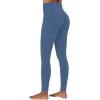 imageSunzel Butt Lifting Scrunch Leggings for Women with Pockets No Front Seam Crossover Workout Booty Yoga Pants Tummy ControlBlue Gray