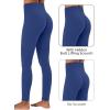 imageSunzel Butt Lifting Scrunch Leggings for Women with Pockets No Front Seam Crossover Workout Booty Yoga Pants Tummy ControlClassic Blue