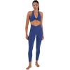 imageSunzel Butt Lifting Scrunch Leggings for Women with Pockets No Front Seam Crossover Workout Booty Yoga Pants Tummy ControlClassic Blue