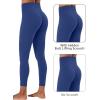 imageSunzel Butt Lifting Scrunch Leggings for Women with Pockets No Front Seam Crossover Workout Booty Yoga Pants Tummy ControlClassic Blue