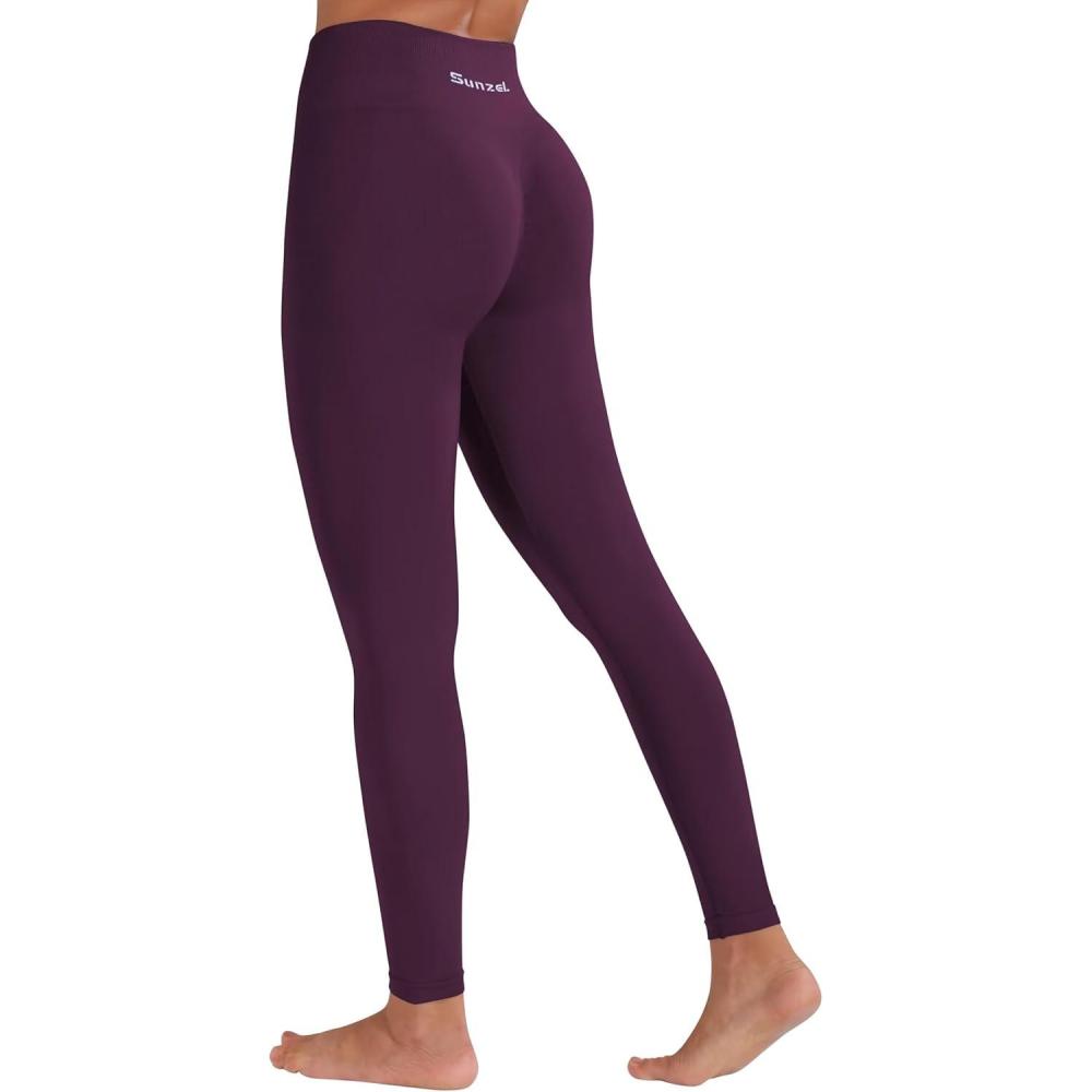imageSunzel Scrunch Butt Lifting Leggings for Women High Waisted Seamless Workout Leggings Gym Yoga PantsWinter Bloom