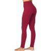 imageSunzel Sunzfly Workout Leggings for Women Tummy Control Compression Workout Gym Yoga Pants High Waist ampamp No Front Seam LycraScarlet Red