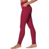 imageSunzel Sunzfly Workout Leggings for Women Tummy Control Compression Workout Gym Yoga Pants High Waist ampamp No Front Seam LycraScarlet Red
