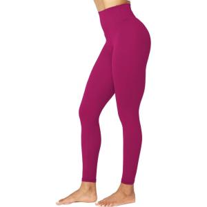 imageSunzel Sunzfly Workout Leggings for Women Tummy Control Compression Workout Gym Yoga Pants High Waist ampamp No Front Seam LycraSangria