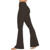 imageSunzel Womens Flare Leggings No Front Seam Flare Yoga Pants with Tummy Control Crossover High Waist  28quot  30quot  32quot  34quotSeal Brown