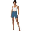 image:imageSunzel Crossover Biker Shorts for Women No Front Seam V High Waist Yoga Workout Gym Shorts with Tummy ControlBlue Gray