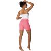 image:imageSunzel Crossover Biker Shorts for Women No Front Seam V High Waist Yoga Workout Gym Shorts with Tummy ControlBubblegum Pink