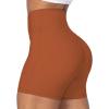 image:imageSunzel Crossover Biker Shorts for Women No Front Seam V High Waist Yoga Workout Gym Shorts with Tummy ControlCaramel Cafe