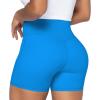 image:imageSunzel Crossover Biker Shorts for Women No Front Seam V High Waist Yoga Workout Gym Shorts with Tummy ControlClassic Blue