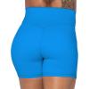 image:imageSunzel Crossover Biker Shorts for Women No Front Seam V High Waist Yoga Workout Gym Shorts with Tummy ControlClassic Blue