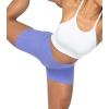 image:imageSunzel Crossover Biker Shorts for Women No Front Seam V High Waist Yoga Workout Gym Shorts with Tummy ControlPeriwinkle