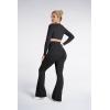 image:imageSunzel Flare Leggings for Women with Pockets Crossover Yoga Pants with Tummy Control High Waisted and Wide Leg Side PocketsBlack