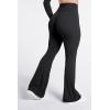 image:imageSunzel Flare Leggings for Women with Pockets Crossover Yoga Pants with Tummy Control High Waisted and Wide Leg Side PocketsBlack