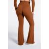 image:imageSunzel Flare Leggings for Women with Pockets Crossover Yoga Pants with Tummy Control High Waisted and Wide Leg Side PocketsCaramel Cafe