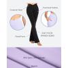 image:imageSunzel Flare Leggings for Women with Pockets Crossover Yoga Pants with Tummy Control High Waisted and Wide Leg Side PocketsCaramel Cafe