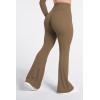 image:imageSunzel Flare Leggings for Women with Pockets Crossover Yoga Pants with Tummy Control High Waisted and Wide Leg Side PocketsCoca Mocha