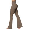 image:imageSunzel Flare Leggings for Women with Pockets Crossover Yoga Pants with Tummy Control High Waisted and Wide Leg Side PocketsCoca Mocha