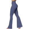 image:imageSunzel Flare Leggings for Women with Pockets Crossover Yoga Pants with Tummy Control High Waisted and Wide Leg Side PocketsDeep Sea Blue