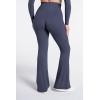 image:imageSunzel Flare Leggings for Women with Pockets Crossover Yoga Pants with Tummy Control High Waisted and Wide Leg Side PocketsDeep Sea Blue
