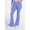 image:imageSunzel Flare Leggings for Women with Pockets Crossover Yoga Pants with Tummy Control High Waisted and Wide Leg Side PocketsLight Blue