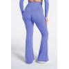 image:imageSunzel Flare Leggings for Women with Pockets Crossover Yoga Pants with Tummy Control High Waisted and Wide Leg Side PocketsLight Blue