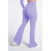 image:imageSunzel Flare Leggings for Women with Pockets Crossover Yoga Pants with Tummy Control High Waisted and Wide Leg Side PocketsLilac