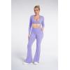 image:imageSunzel Flare Leggings for Women with Pockets Crossover Yoga Pants with Tummy Control High Waisted and Wide Leg Side PocketsLilac