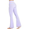 image:imageSunzel Flare Leggings for Women with Pockets Crossover Yoga Pants with Tummy Control High Waisted and Wide Leg Side PocketsLilac