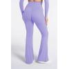 image:imageSunzel Flare Leggings for Women with Pockets Crossover Yoga Pants with Tummy Control High Waisted and Wide Leg Side PocketsLilac