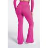 image:imageSunzel Flare Leggings for Women with Pockets Crossover Yoga Pants with Tummy Control High Waisted and Wide Leg Side PocketsSonic Pink