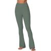 image:imageSunzel High Waist Mini Flared Leggings for Women Tummy Control Casual Flare Yoga Pants for Yoga Workout GymAsh Green