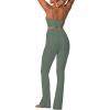 image:imageSunzel High Waist Mini Flared Leggings for Women Tummy Control Casual Flare Yoga Pants for Yoga Workout GymAsh Green