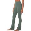 image:imageSunzel High Waist Mini Flared Leggings for Women Tummy Control Casual Flare Yoga Pants for Yoga Workout GymAsh Green