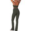 image:imageSunzel High Waist Mini Flared Leggings for Women Tummy Control Casual Flare Yoga Pants for Yoga Workout GymForest Night