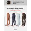 image:imageSunzel High Waist Mini Flared Leggings for Women Tummy Control Casual Flare Yoga Pants for Yoga Workout GymGrayish Blue