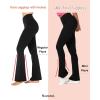 image:imageSunzel High Waist Mini Flared Leggings for Women Tummy Control Casual Flare Yoga Pants for Yoga Workout GymGrayish Blue