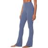 image:imageSunzel High Waist Mini Flared Leggings for Women Tummy Control Casual Flare Yoga Pants for Yoga Workout GymGrayish Blue