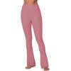 image:imageSunzel High Waist Mini Flared Leggings for Women Tummy Control Casual Flare Yoga Pants for Yoga Workout GymRose Pink