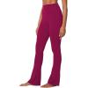image:imageSunzel High Waist Mini Flared Leggings for Women Tummy Control Casual Flare Yoga Pants for Yoga Workout GymSangria