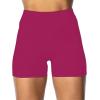 image:imageSunzel Womens Invisible Butt Scrunch Shorts High Waisted Biker Shorts Gym Workout Yoga Running Shorts with Tummy ControlSangria