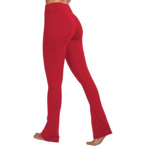image:imageSunzel High Waist Mini Flared Leggings for Women Tummy Control Casual Flare Yoga Pants for Yoga Workout GymDeep Red